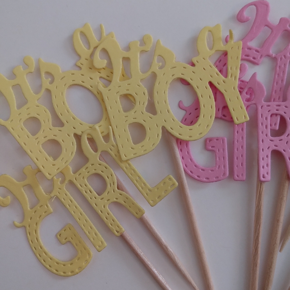 Baby Shower Cupcake toppers 12